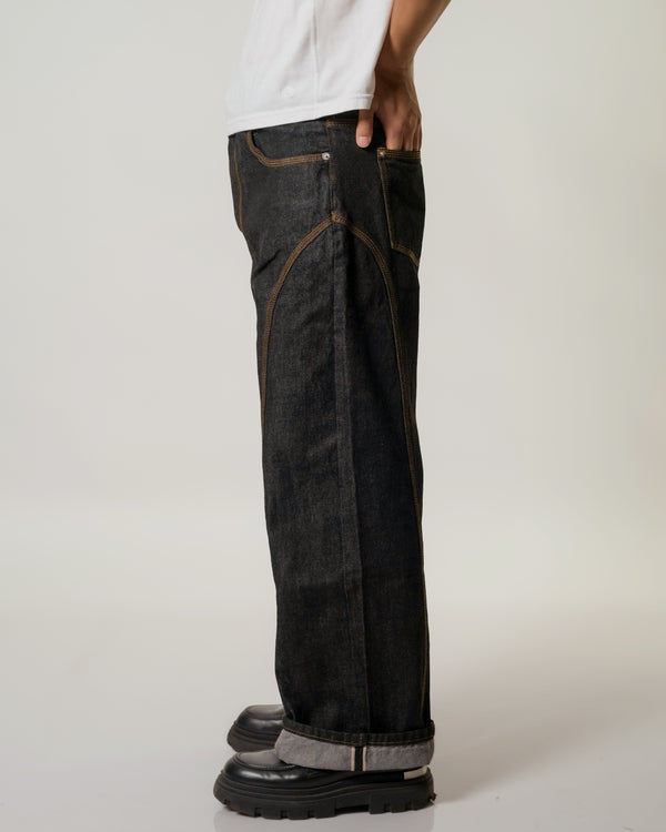 BLACK ARCH DENIM