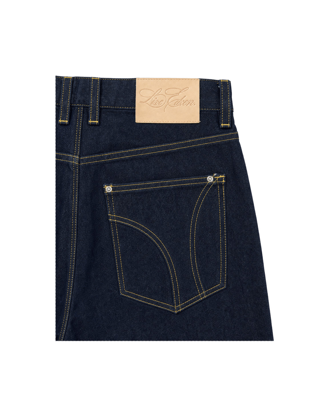 Mainline Denim — construction and stitching detail