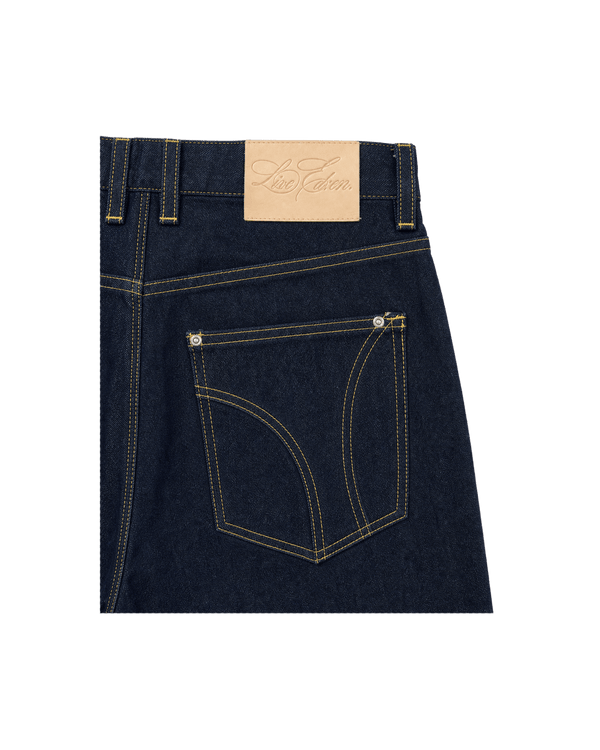 Mainline Denim — construction and stitching detail